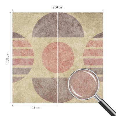 Samolepilna fototapeta za dnevno sobo z geometrijskimi oblikami