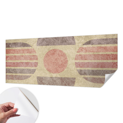 Samolepilna fototapeta za dnevno sobo z geometrijskimi oblikami