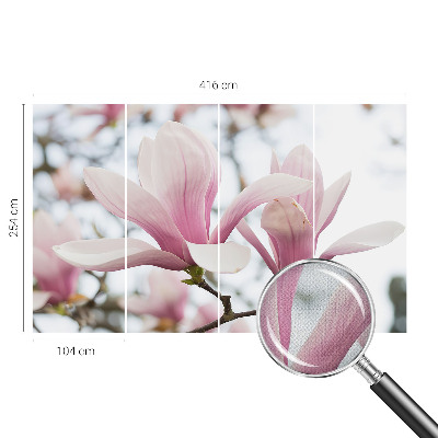 Samolepilna fototapeta z vzorcem cvetov magnolije