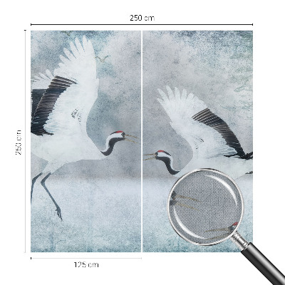 Samolepilna fototapeta za spalnico Harmonični žerjavi