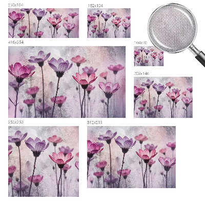 Samolepilna fototapeta za dnevno sobo Pastelne rože