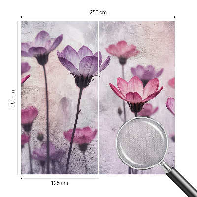 Samolepilna fototapeta za dnevno sobo Pastelne rože