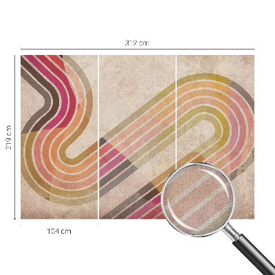 3D fototapeta z motivom geometrijskih črt