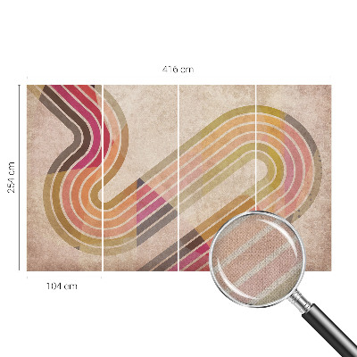 3D fototapeta z motivom geometrijskih črt