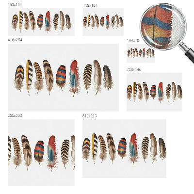 Fototapeta za otroško sobo Barvito perje