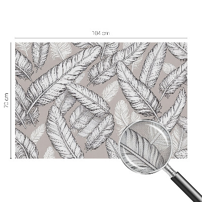 Samolepilna fototapeta za spalnico Nežno perje