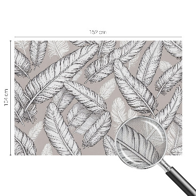 Samolepilna fototapeta za spalnico Nežno perje