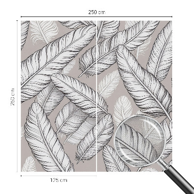 Samolepilna fototapeta za spalnico Nežno perje