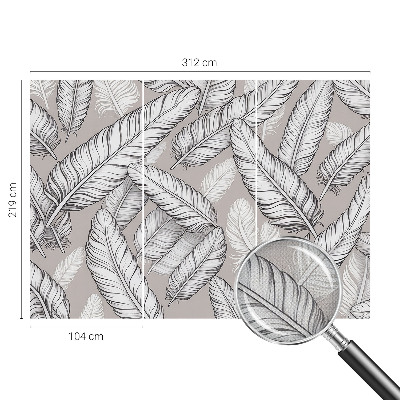 Samolepilna fototapeta za spalnico Nežno perje