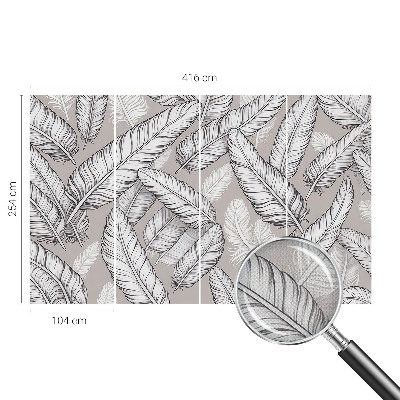 Samolepilna fototapeta za spalnico Nežno perje