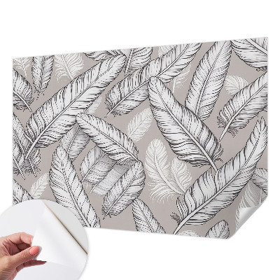 Samolepilna fototapeta za spalnico Nežno perje