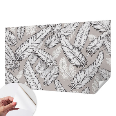 Samolepilna fototapeta za spalnico Nežno perje