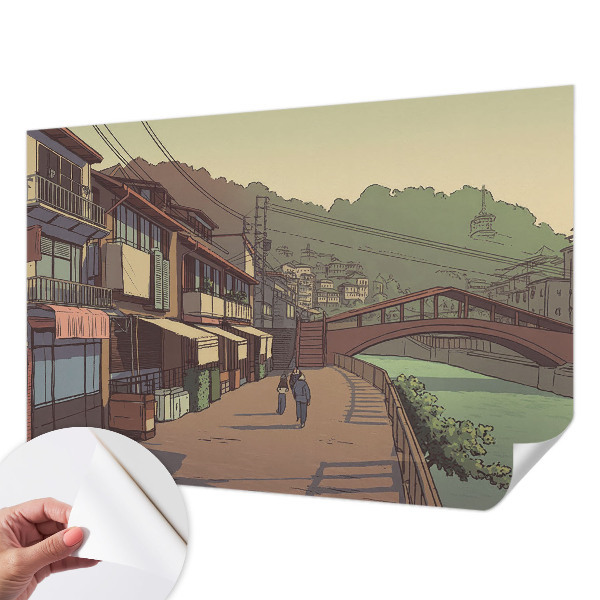 Fototapeta za otroško sobo Pastelna pokrajina