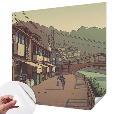 Fototapeta za otroško sobo Pastelna pokrajina