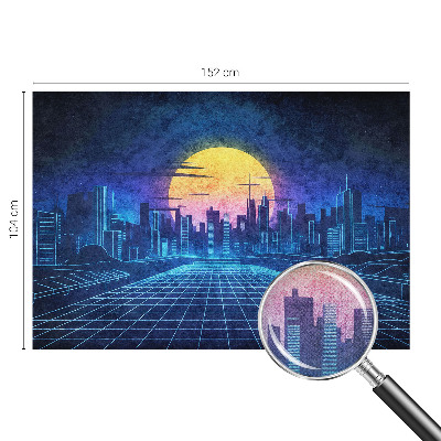 Samolepilna fototapeta za dnevno sobo Futuristična pokrajina