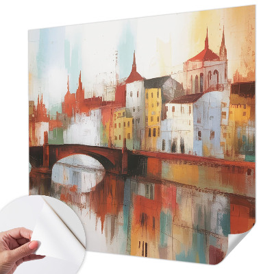 Samolepilna fototapeta z motivom mestne pokrajine