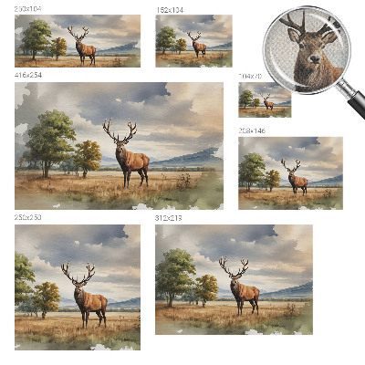 3D fototapeta z motivom veličastnega jelena