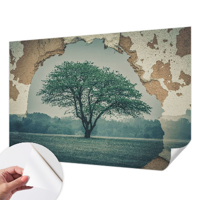 3D fototapeta z motivom osamljenega drevesa