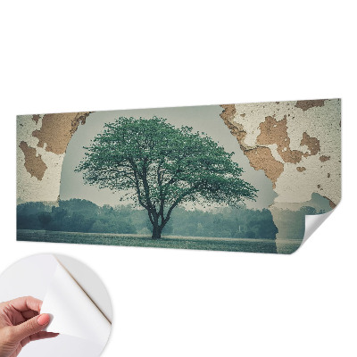 3D fototapeta z motivom osamljenega drevesa