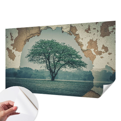 3D fototapeta z motivom osamljenega drevesa