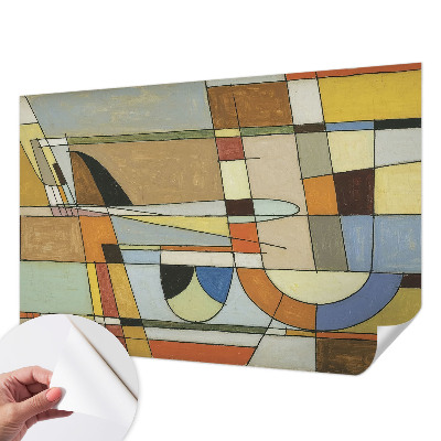 Otroška fototapeta z motivom geometrijske harmonije