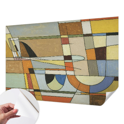 Otroška fototapeta z motivom geometrijske harmonije