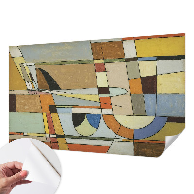 Otroška fototapeta z motivom geometrijske harmonije