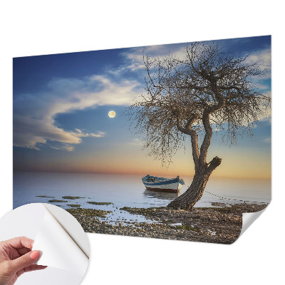 Samolepilna fototapeta za dnevno sobo z motivom mirne pokrajine