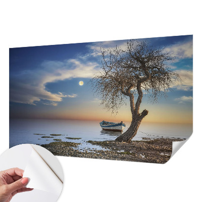 Samolepilna fototapeta za dnevno sobo z motivom mirne pokrajine