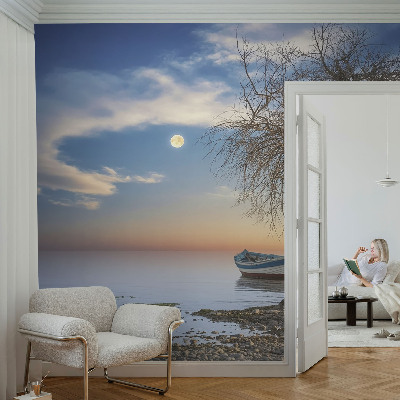 Samolepilna fototapeta za dnevno sobo z motivom mirne pokrajine
