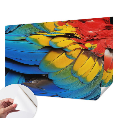 Otroška fototapeta z motivom mavričnega perja