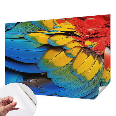 Otroška fototapeta z motivom mavričnega perja
