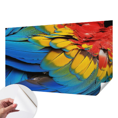 Otroška fototapeta z motivom mavričnega perja