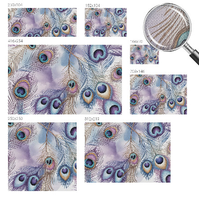 Fototapeta za otroško sobo Pavja perja