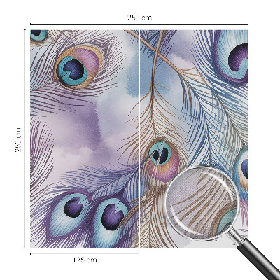 Fototapeta za otroško sobo Pavja perja