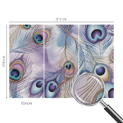 Fototapeta za otroško sobo Pavja perja