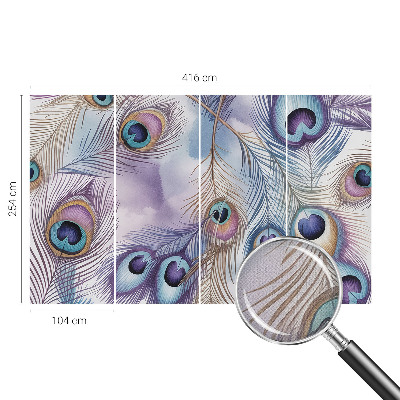 Fototapeta za otroško sobo Pavja perja