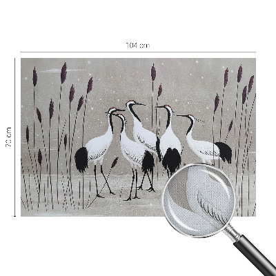 Samolepilna fototapeta za dnevno sobo Jata žerjavov