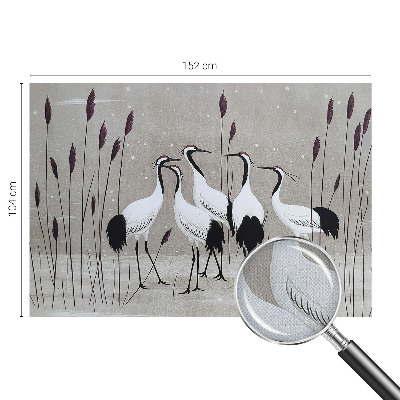 Samolepilna fototapeta za dnevno sobo Jata žerjavov