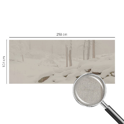 Otroška fototapeta s motivom snežnega gozda
