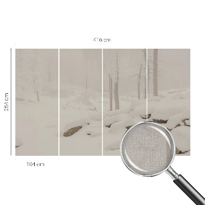 Otroška fototapeta Snežni gozd