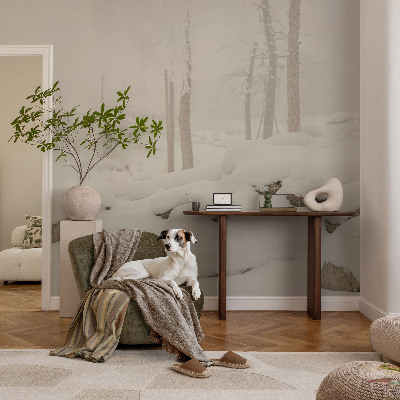 Otroška fototapeta Snežni gozd