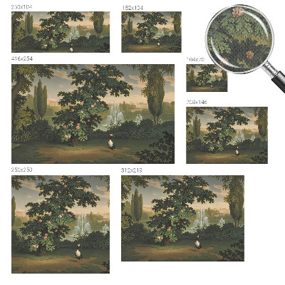 Samolepilna fototapeta za dnevno sobo Naravni vrt