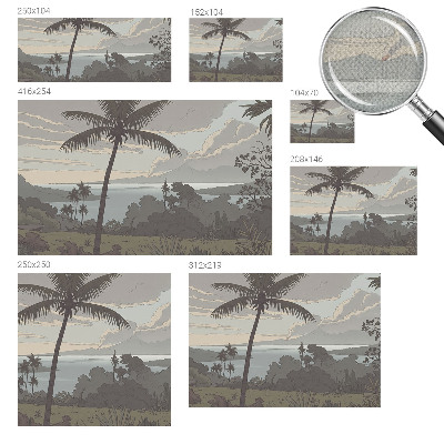 3D fototapeta Eksotična pokrajina