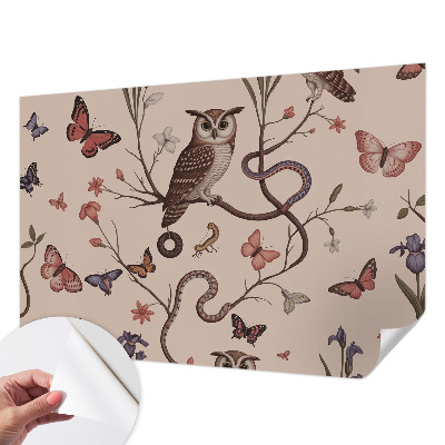 Samolepilna fototapeta za spalnico Sova narava