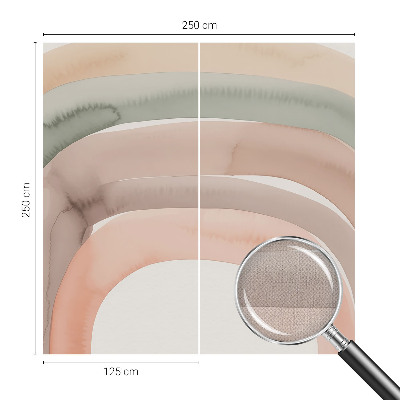 Samolepilna fototapeta za dnevno sobo Mavrični loki