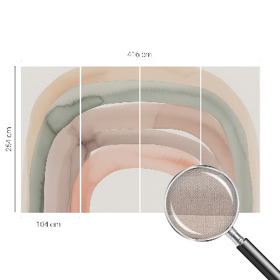 Samolepilna fototapeta za dnevno sobo Mavrični loki