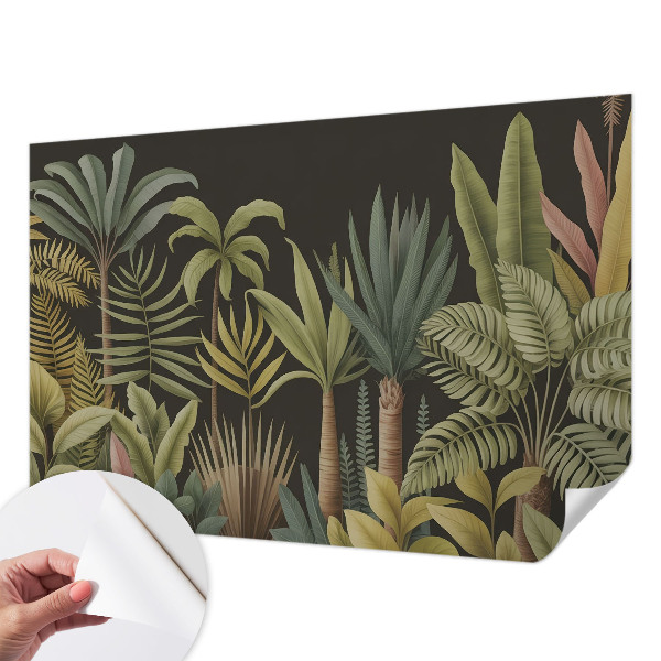 3D fototapeta s tropskim džunglanskim motivom