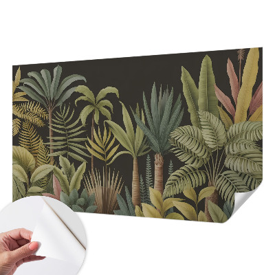 3D fototapeta s tropskim džunglanskim motivom