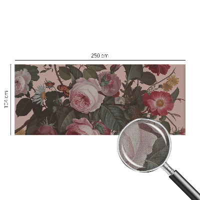 Fototapeta za otroško sobo s cvetličnim motivom